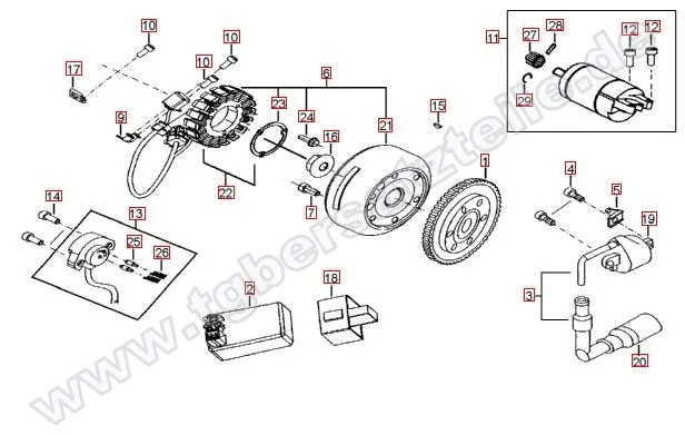 Lichtmaschine-Anlasser