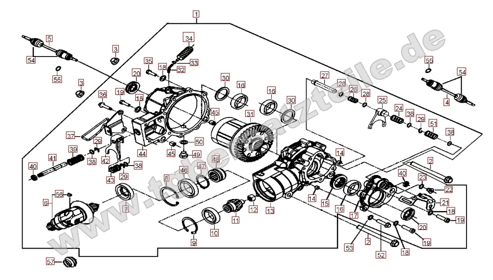Differenzial vorne Differenzial vorne