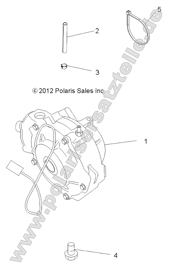 Drive Train, Front Gearcase Mounting Drive Train, Front Gearcase Mounting