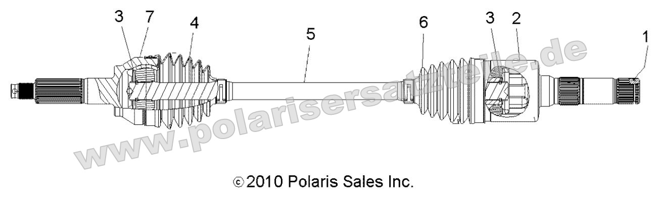 DRIVE TRAIN, REAR DRIVE SHAFT