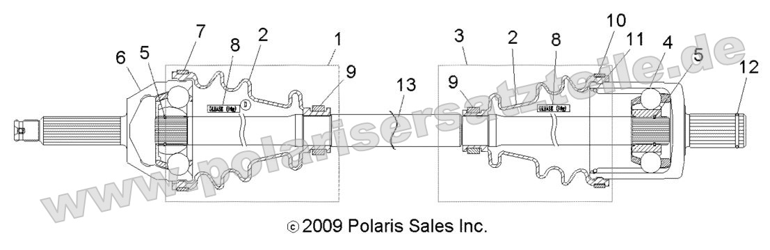 Drive Train, Front Drive Shaft