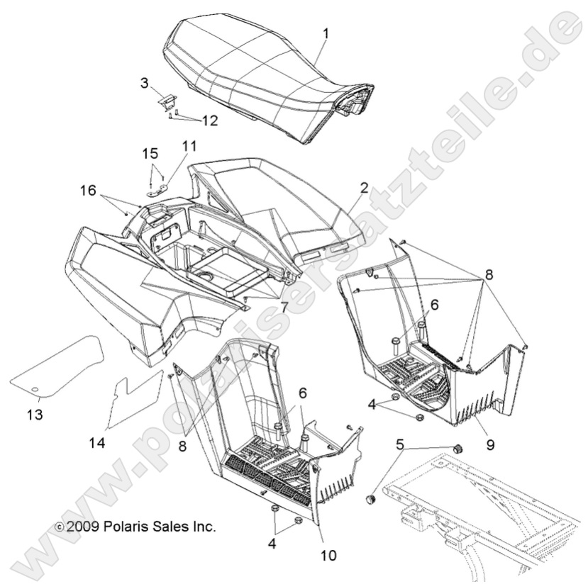 BODY, REAR CAB BODY, REAR CAB
