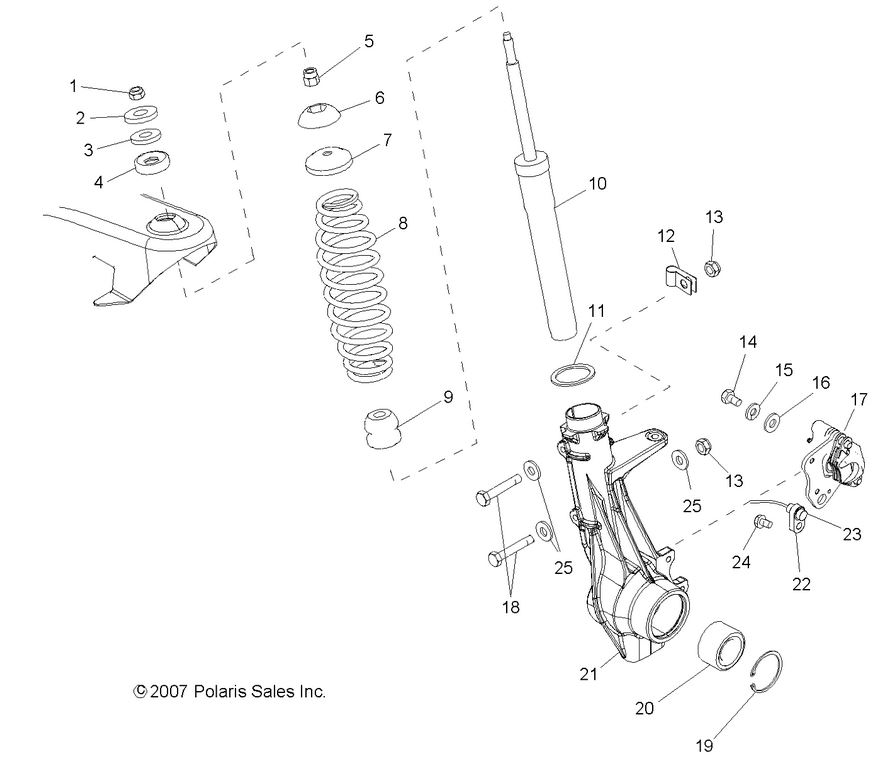 SUSPENSION, FRONT STRUT
