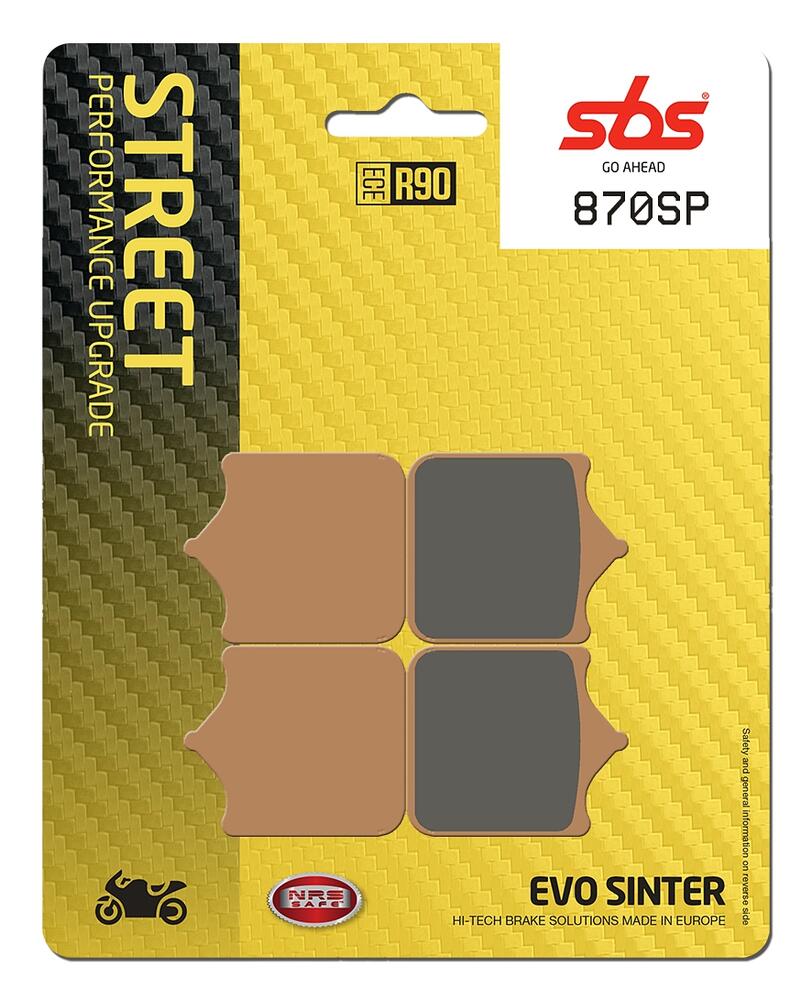 SBS_870_SP SBS Bremsbeläge SP EVO Sintermetall ABE - 870SP
