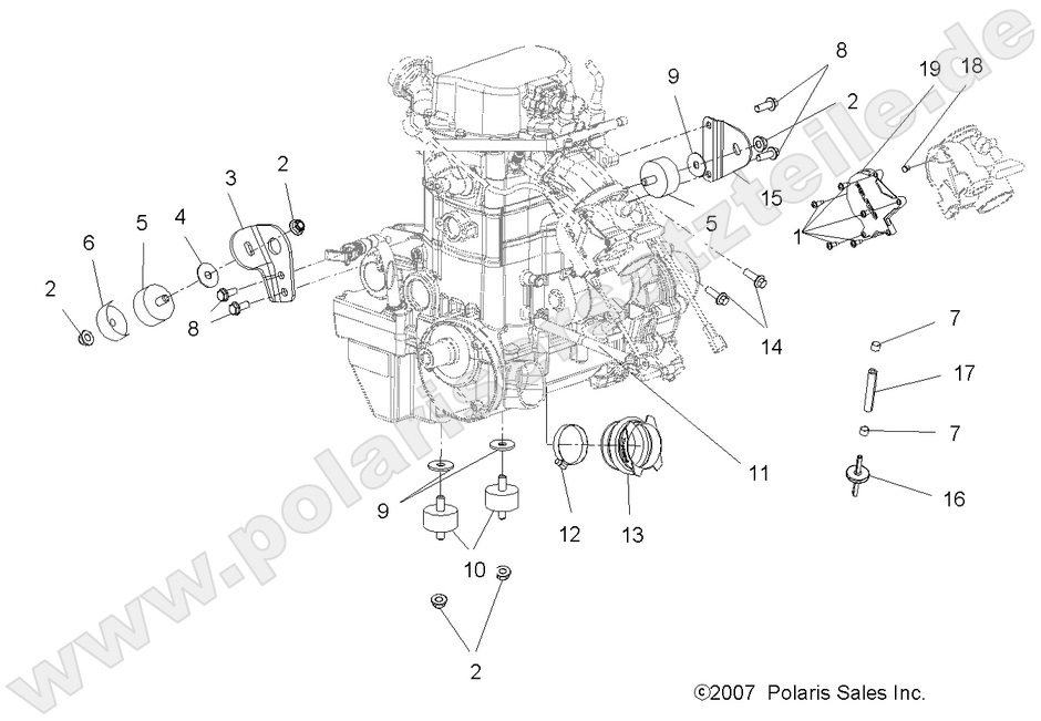 ENGINE, MOUNTING ENGINE, MOUNTING