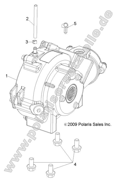 Drive Train, Front Gearcase Mounting Drive Train, Front Gearcase Mounting