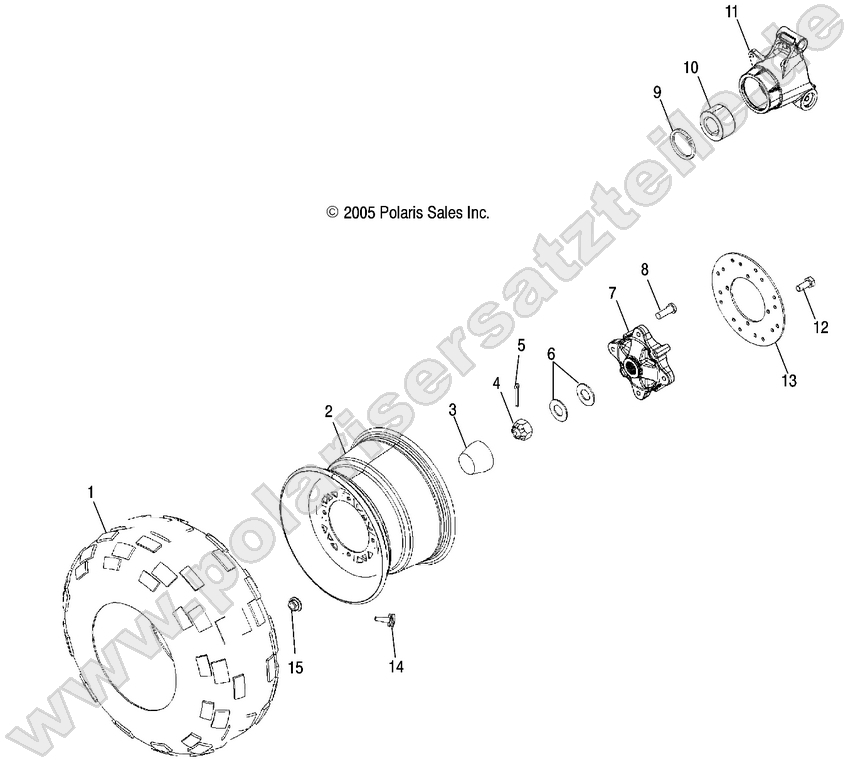 WHEEL, REAR WHEEL, REAR