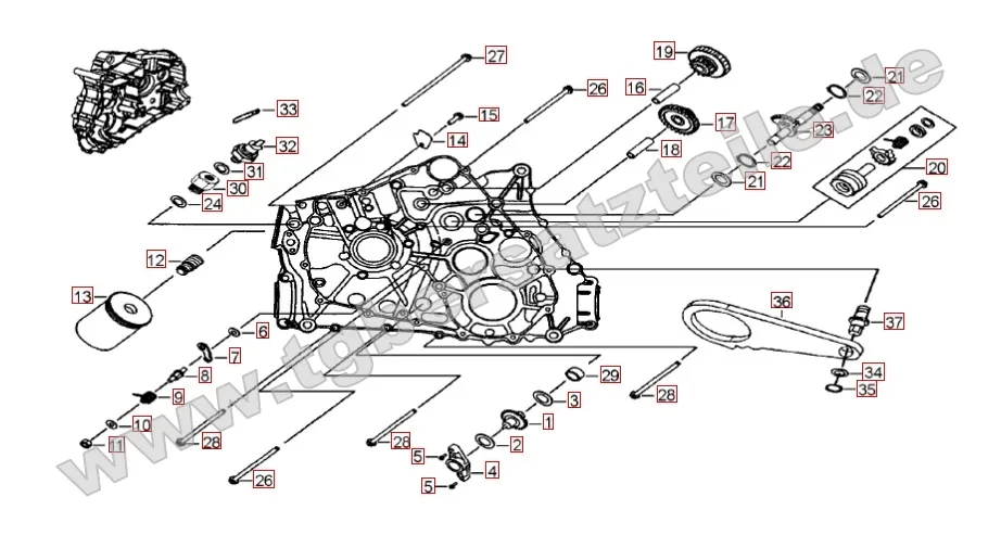 Motorgehäuse links (1)