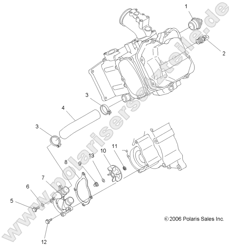 ENGINE, WATER PUMP ENGINE, WATER PUMP