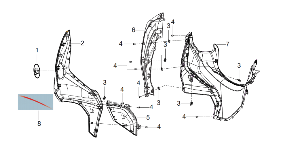 Seitenverkleidung rechts