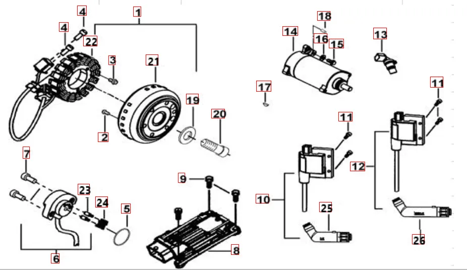 Lichtmaschine-Anlasser Lichtmaschine-Anlasser