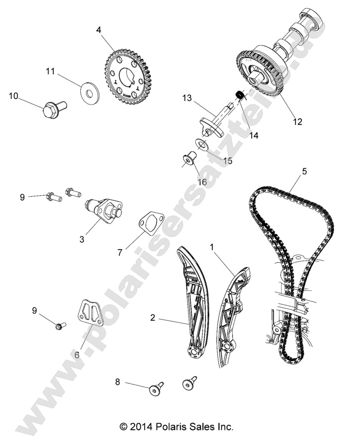 Engine, Cam Chain and Sprocket
