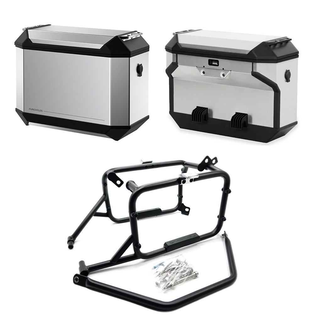 Furchtlos RANGER OFFSET Seitenkofferträger inkl. Seitenkoffer Set - Triumph Tiger 900 2020-24