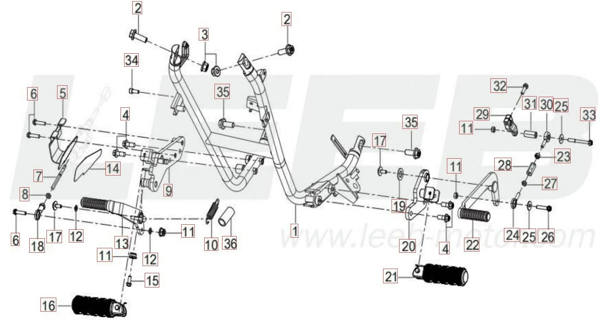 Fußrasten Fußrasten