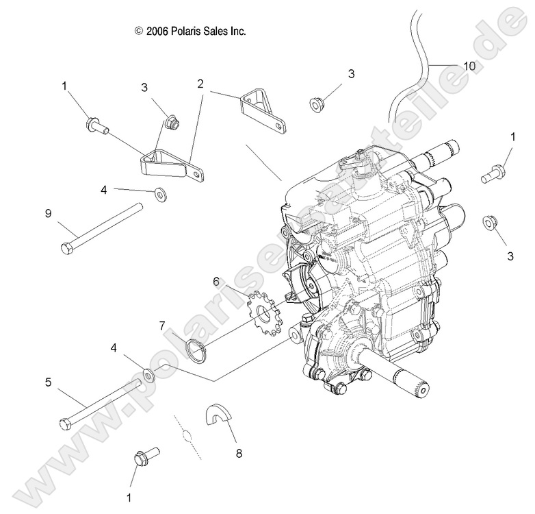 DRIVE TRAIN, MAIN GEARCASE MOUNTING DRIVE TRAIN, MAIN GEARCASE MOUNTING