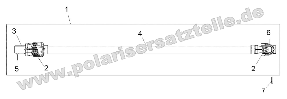 Drive Train, Front Prop Shaft Drive Train, Front Prop Shaft