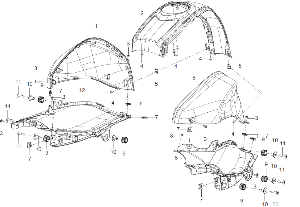 Kraftstofftankverkleidung