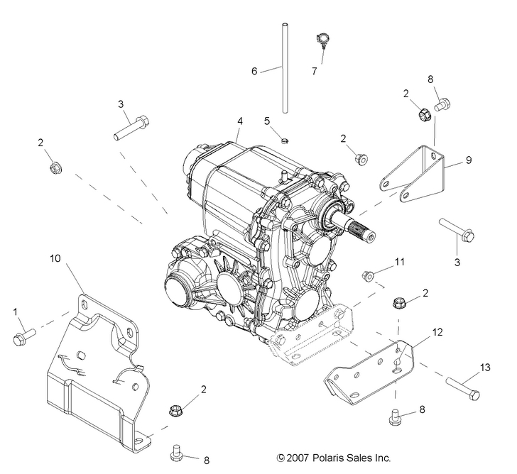 Drive Train, Main Gearcase Mounting Drive Train, Main Gearcase Mounting