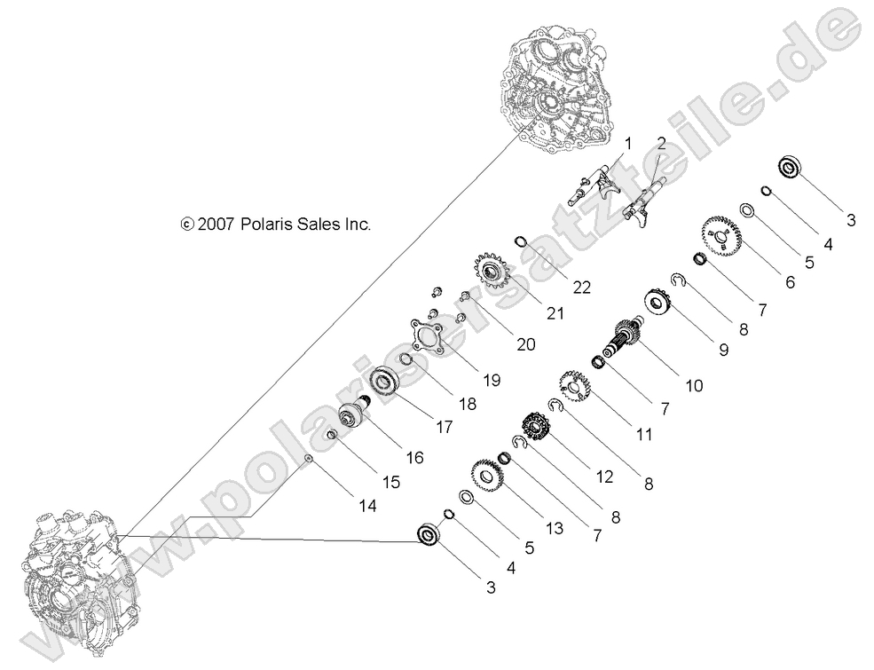 DRIVE TRAIN MAIN GEARCASE INTERNALS DRIVE TRAIN MAIN GEARCASE INTERNALS