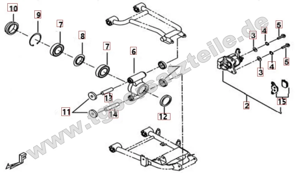 Hinterradachse Hinterradachse