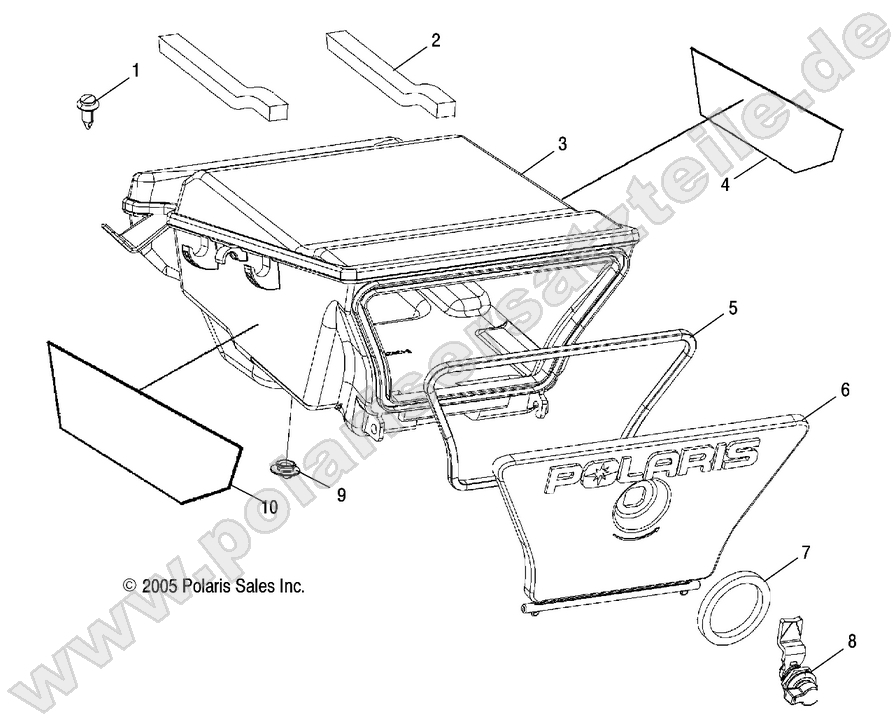 STORAGE BOX, REAR STORAGE BOX, REAR