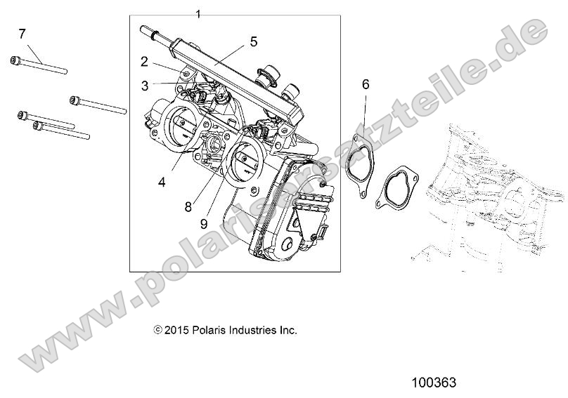 Engine, Throttle Body Engine, Throttle Body