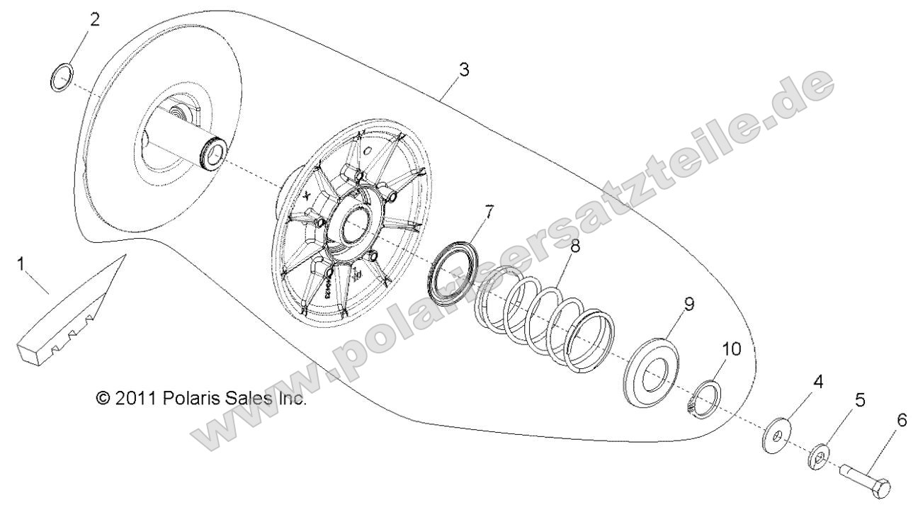 Drive Train, Secondary Clutch