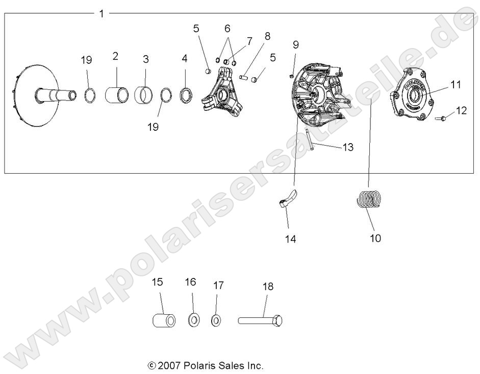 DRIVE TRAIN, PRIMARY CLUTCH