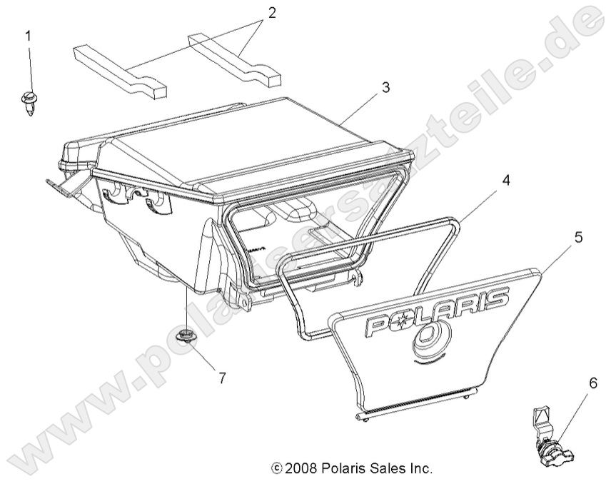 BODY, REAR STORAGE BOX BODY, REAR STORAGE BOX
