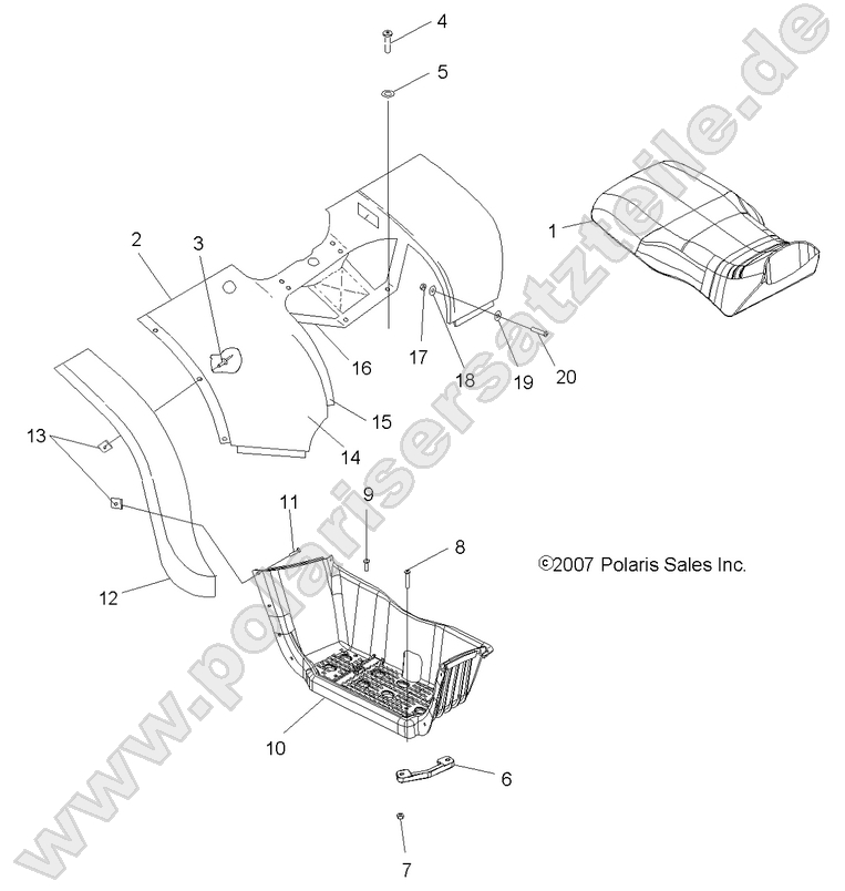 BODY, REAR CAB and SEAT