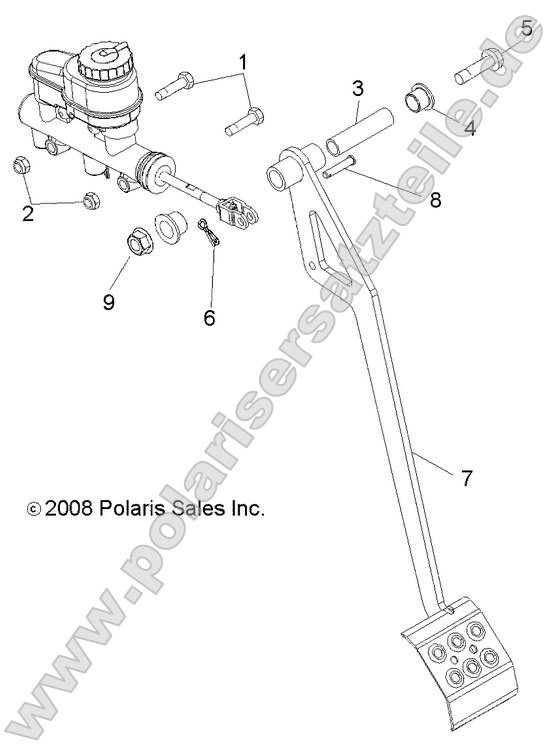 Brakes, Pedal and Master Cylinder Mounting