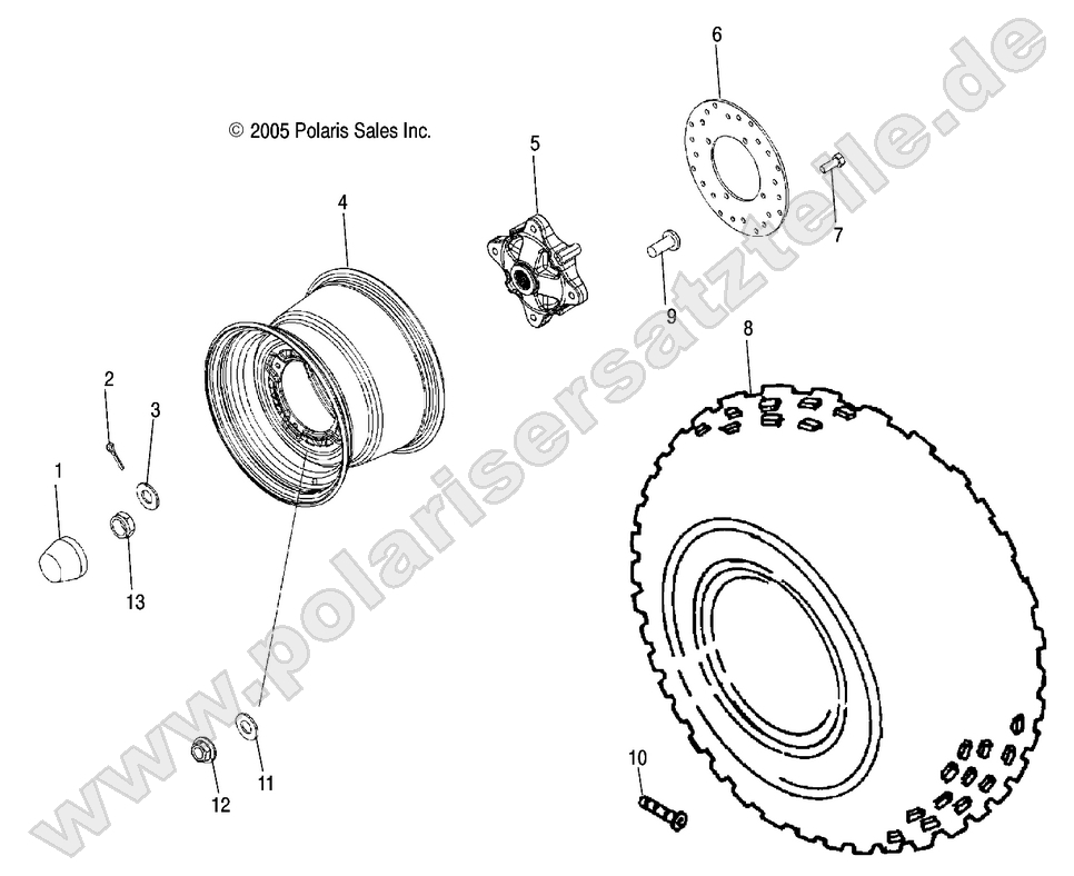 Wheel, Rear Wheel, Rear