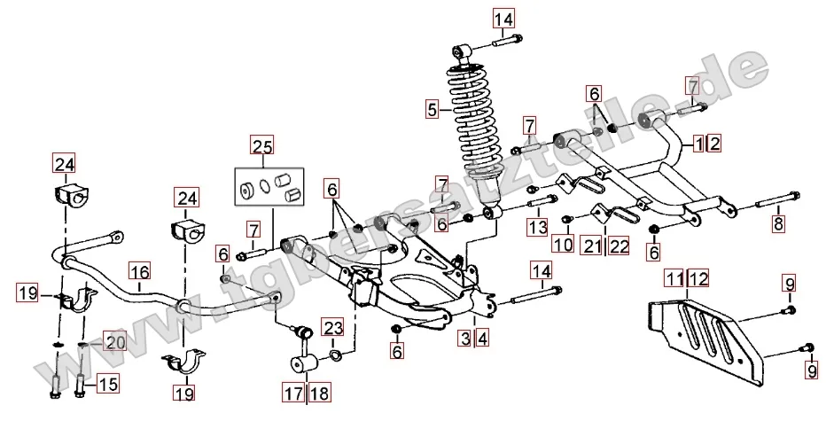 Federbein hinten Federbein hinten