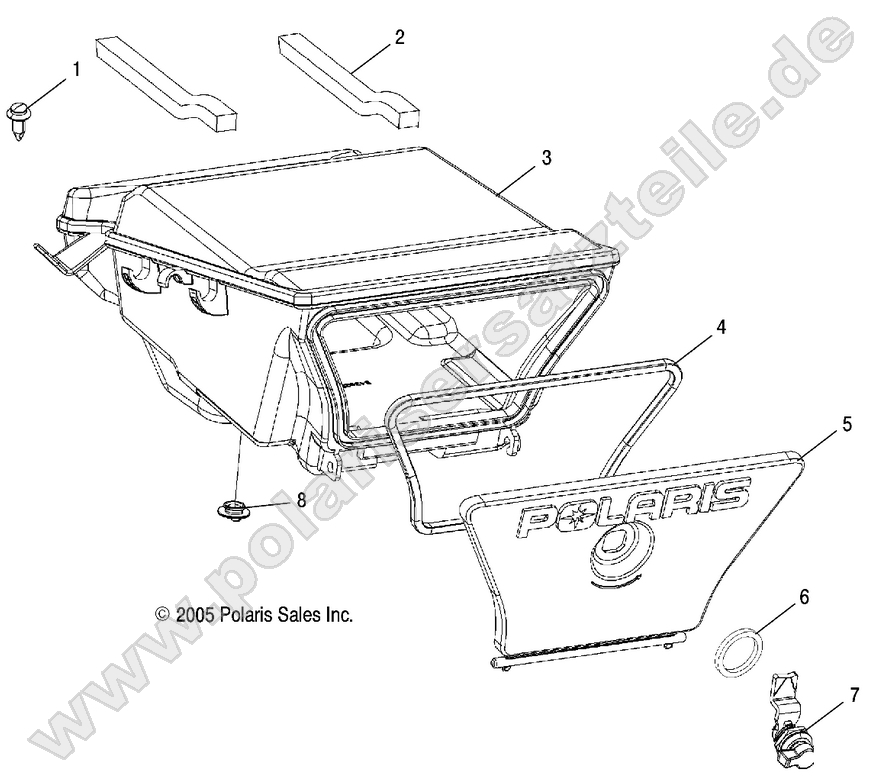 STORAGE BOX, REAR STORAGE BOX, REAR