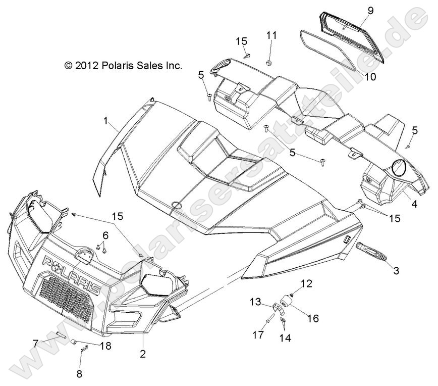 BODY, HOOD, DASH and GRILL