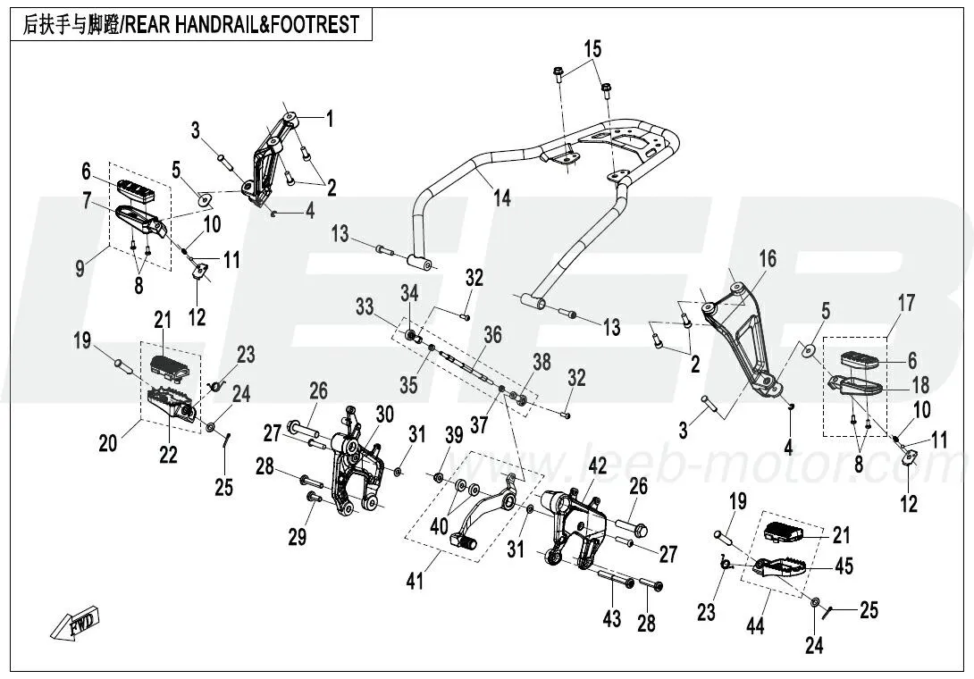 Soziusgriff & Fußraste 