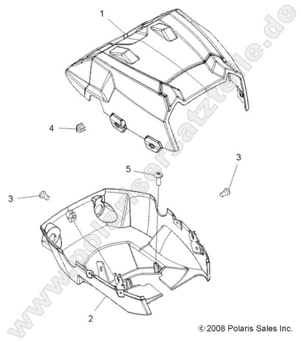 BODY, HEADLIGHT POD BODY, HEADLIGHT POD