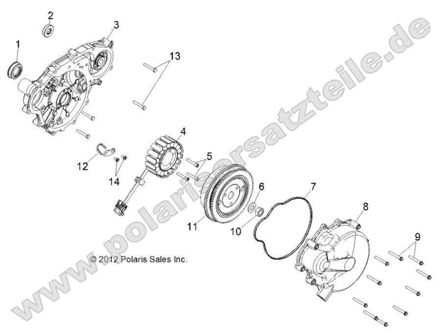 Engine, Stator and Flywheel