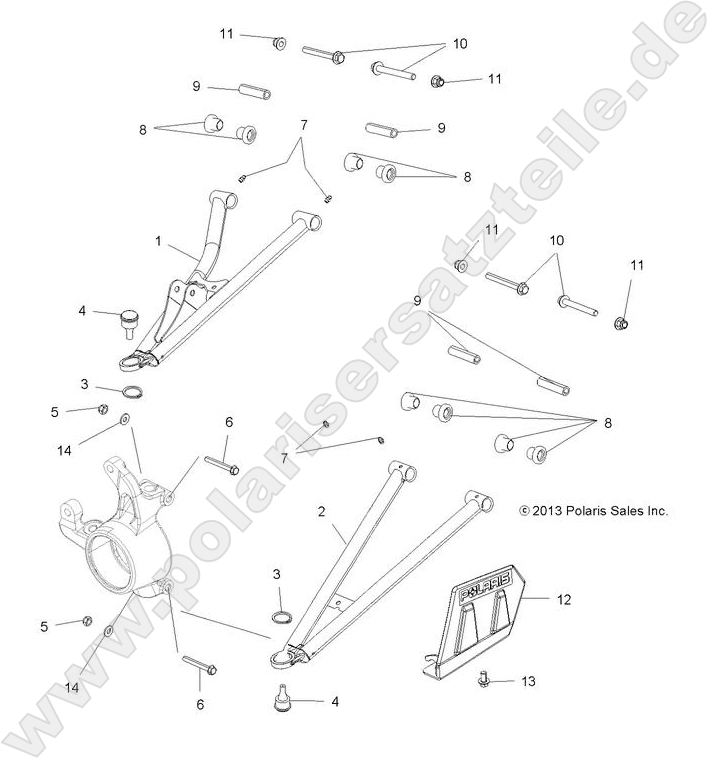 SUSPENSION, FRONT A-ARMS