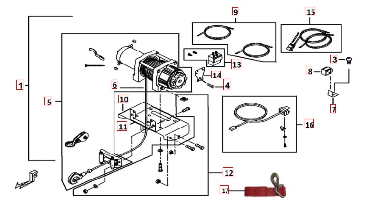Seilwinde für TGB Seilwinde für TGB