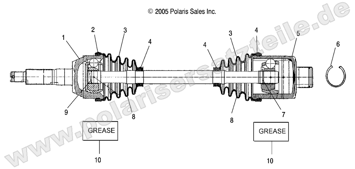 SHAFT, DRIVE, REAR SHAFT, DRIVE, REAR