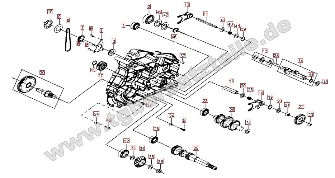 Motorgehäuse links (2)