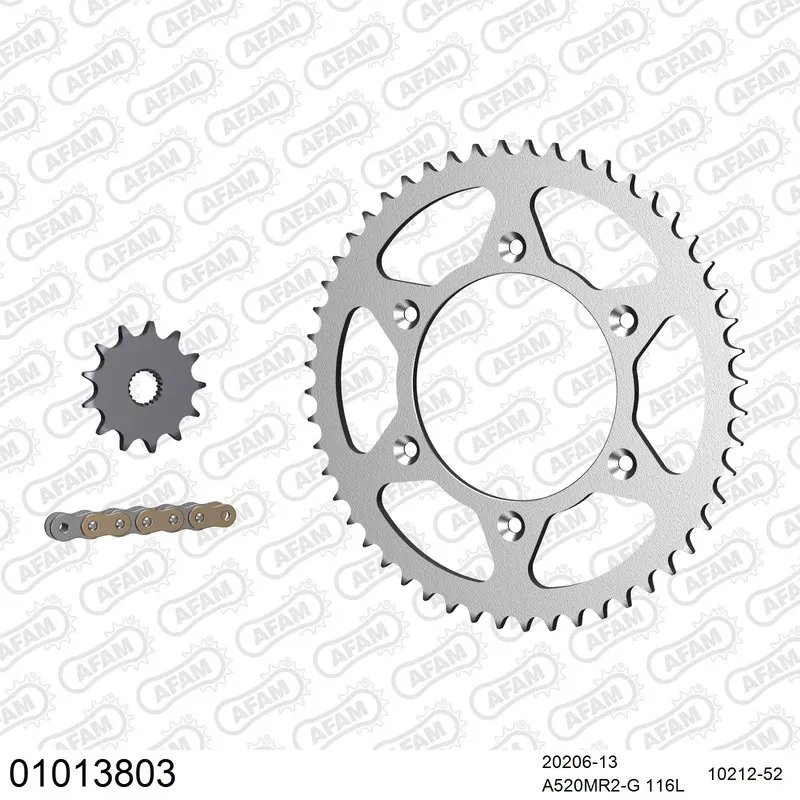 AFAM Kettensatz Stahl 520 MR2-G 13x52 - Honda CR 125 R 2000-01 - 01013803
