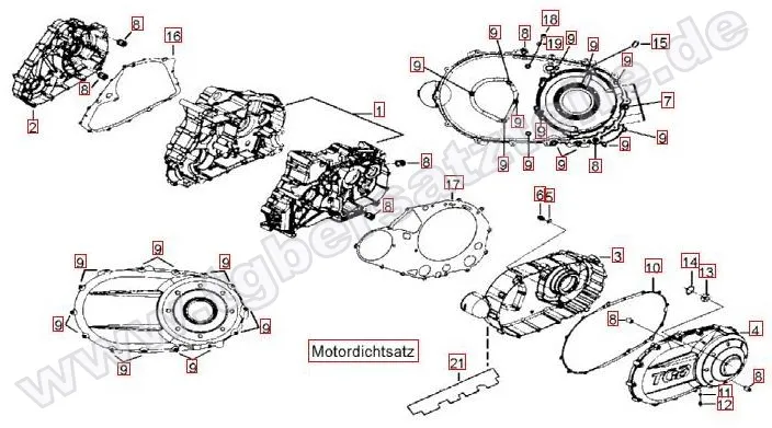 Motorgehäuse Motorgehäuse
