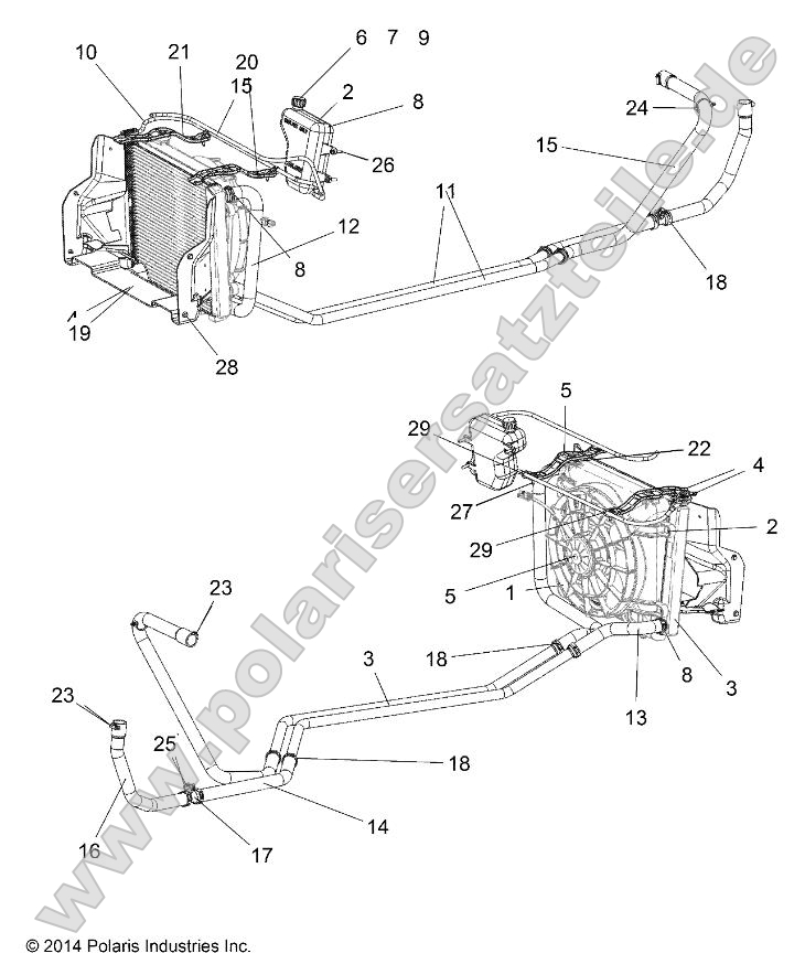 Engine, Water Cooling System Engine, Water Cooling System