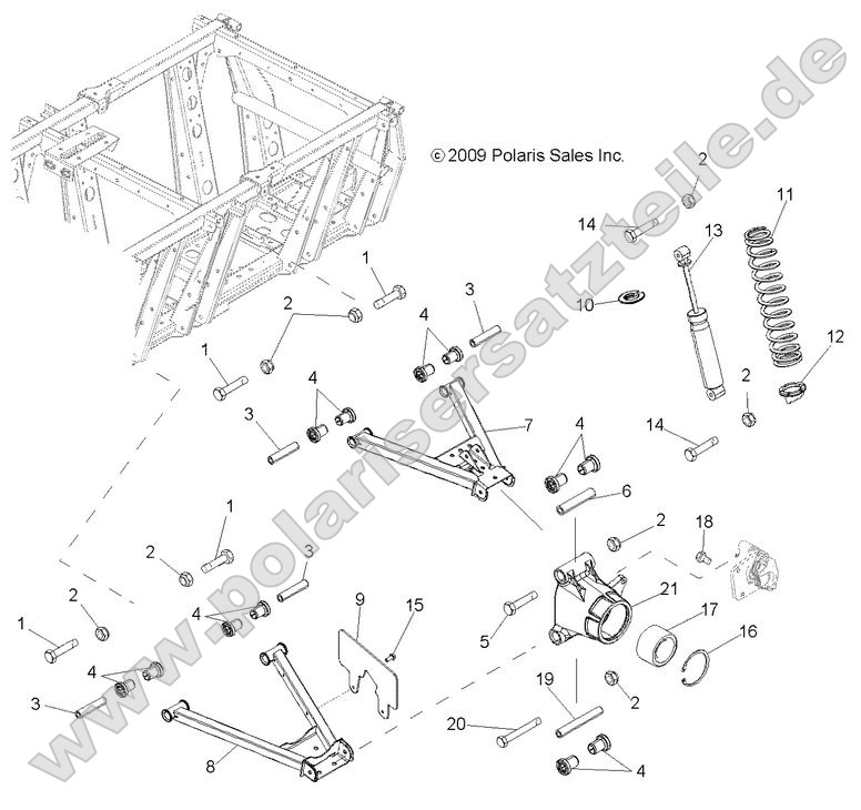 Suspension, A-Arms, Mid Drive and Rear Drive