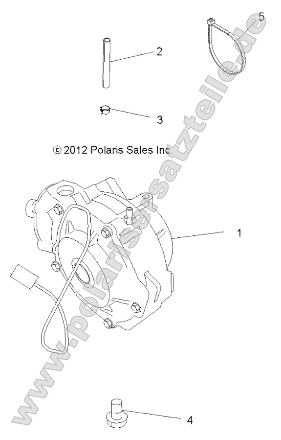 Drive Train, Front Gearcase Mounting Drive Train, Front Gearcase Mounting