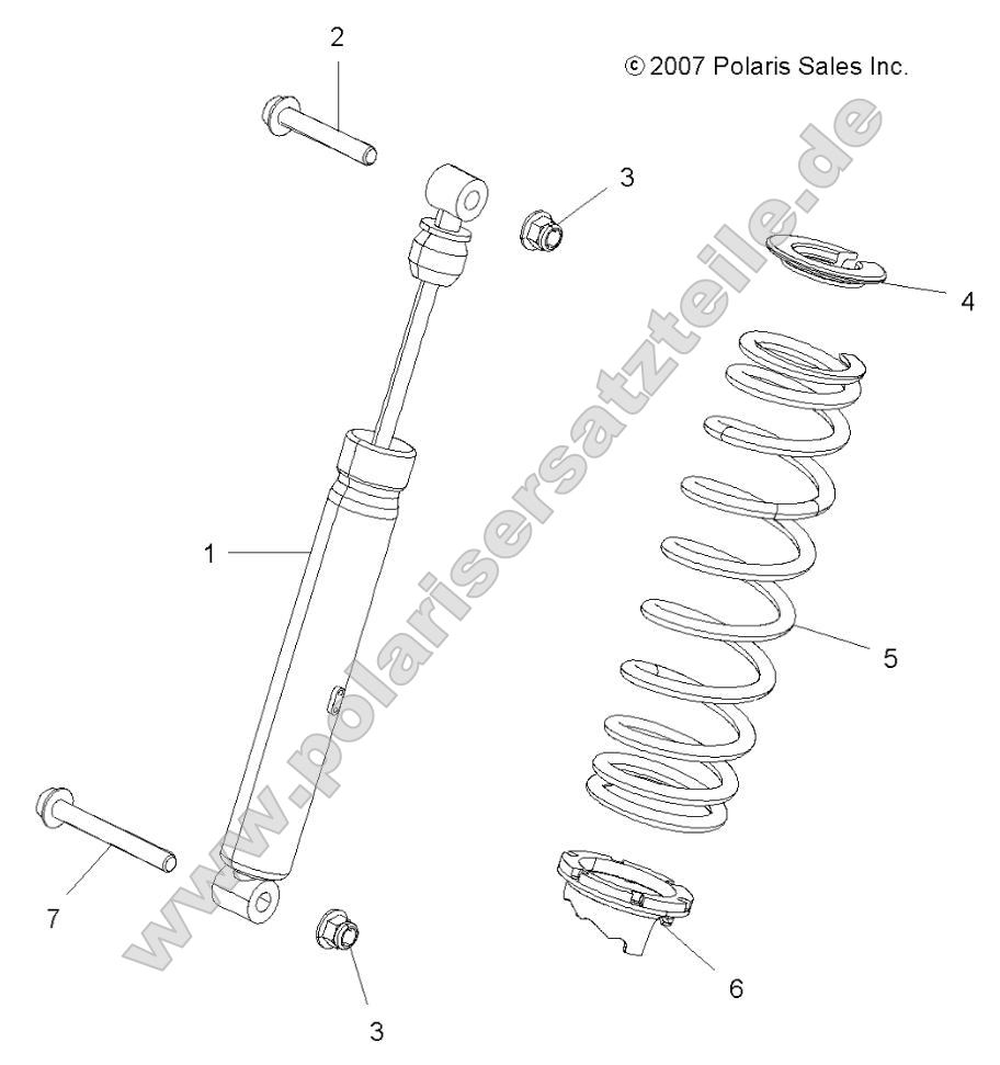 Suspension, Shock, Rear 49ATVSHOCKRR7043169