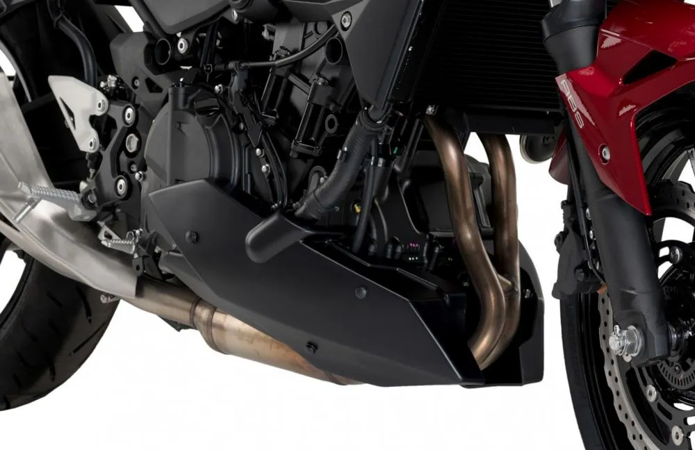 Puig Bugspoiler mattschwarz / untere Verkleidung - Kawasaki Z400 2019-21