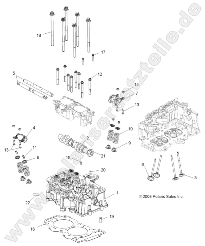 ENGINE, CYLINDER HEAD, CAM and VALVES